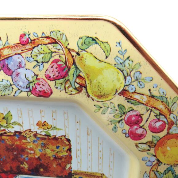 Vintage Avon Recipe Tin Tray Blueberry Orange Nut Bread 1982 Made in England - Picture 11 of 13